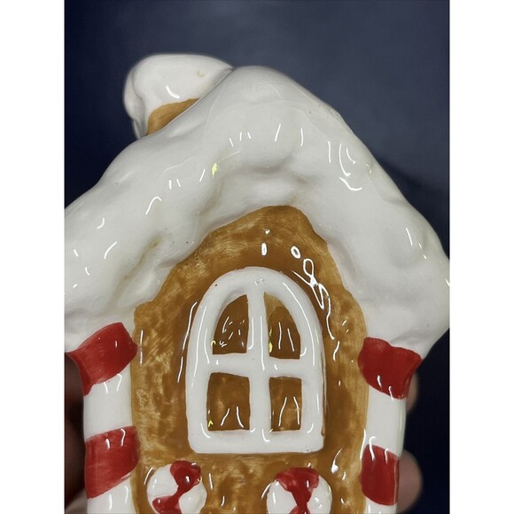 Gingerbread House Salt & Pepper Shaker Christmas Decor Unused  -‎ D9-1 - Picture 12 of 16